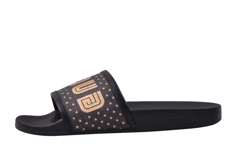 Buy (W) 구찌 구찌 슬라이드 '블랙 골드'   (Gucci Guccy Slide 'Black Gold' ) 519996-9QR10-1085