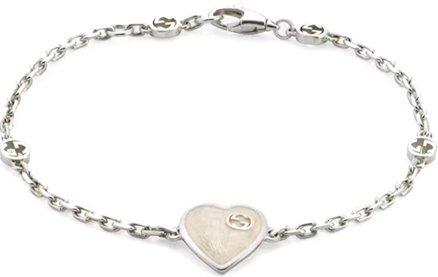 (Women) GUCCI Heart Charm 925 Silver Bracelet for Women - Silver. 645546J84101184 Order (Women) GUCCI Heart Charm 925 Silver Bracelet for Women - Silver. 645546J84101184