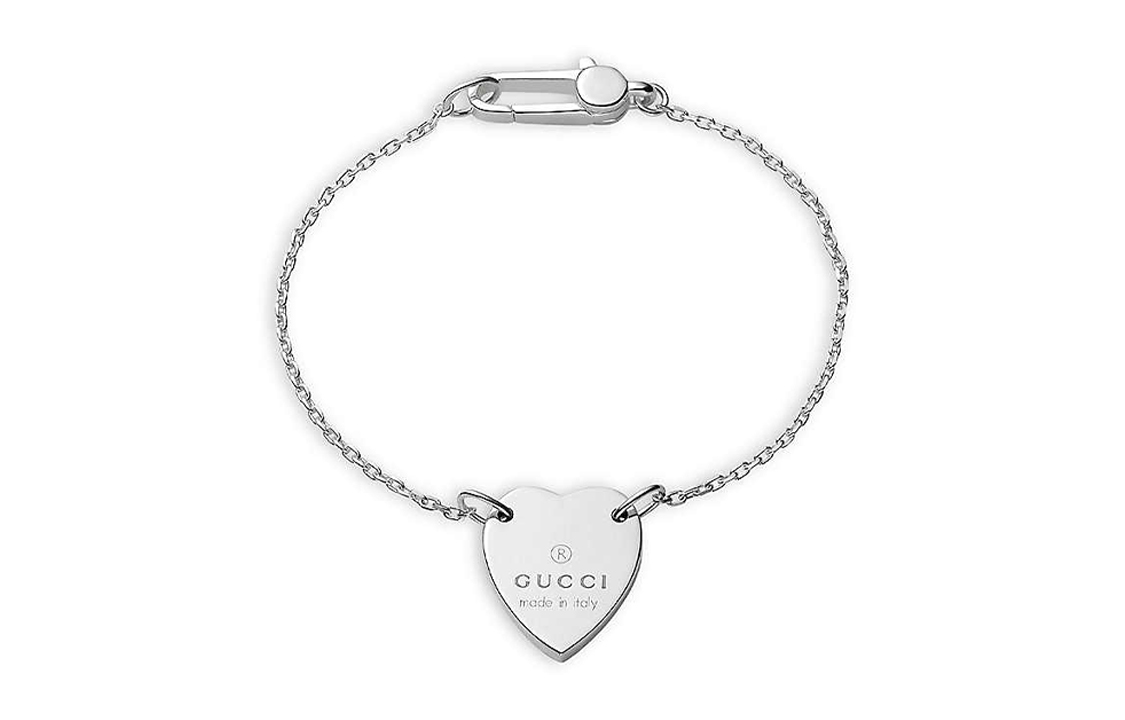 Order (W) 구찌 하트 참 팔찌 실버 주얼리 YBA2235130010