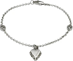 Order (W) GUCCI Gelang Perak 925 Liontin Hati Perhiasan Wanita Perak. 678905-J89B0-9515