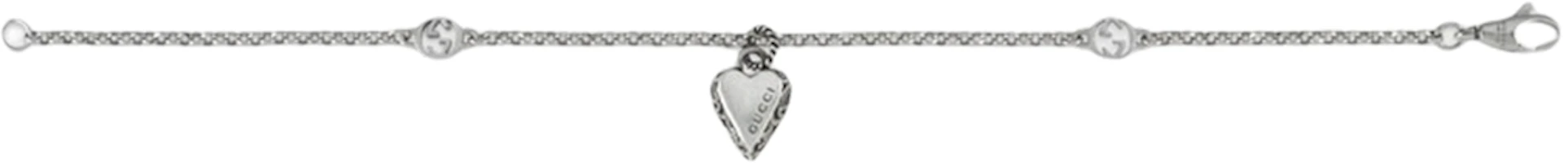 Lookbook (W) GUCCI Gelang Perak 925 Liontin Hati Perhiasan Wanita Perak. 678905-J89B0-9515