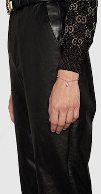 (W) GUCCI 愛心吊墜 925純銀手鍊 銀色 女士珠寶 678905-J89B0-9515 Purchase (W) GUCCI 愛心吊墜 925純銀手鍊 銀色 女士珠寶 678905-J89B0-9515