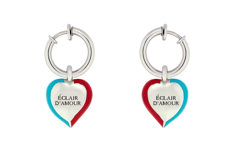 Lookbook (Women) GUCCI Heart Shaped Stylish Metal Earrings for Women 729604-J978H-8516