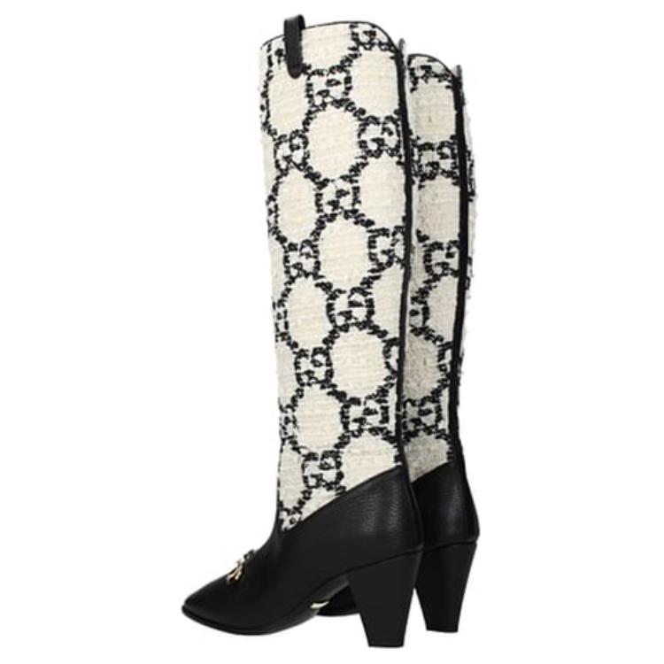 Shop (W) Boot Tinggi Gucci 'Kulit Beige' 577652-G3210-8975