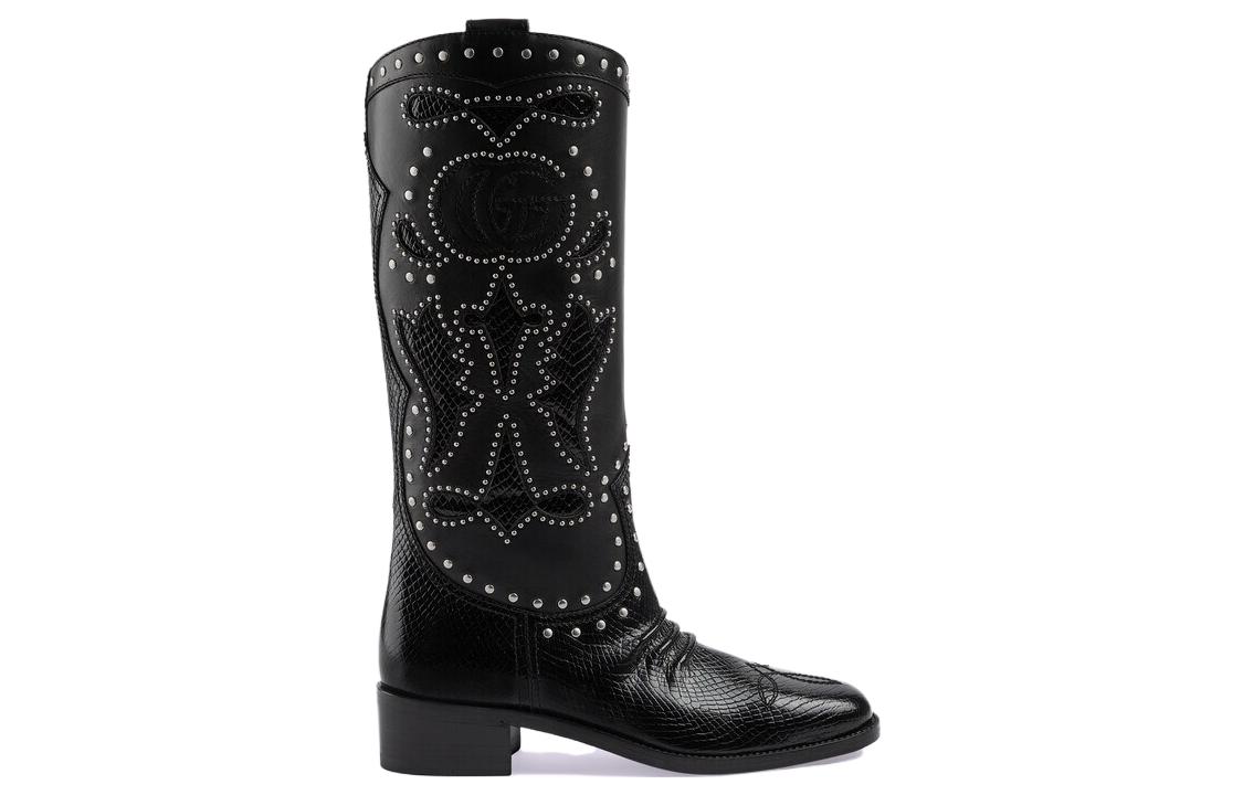 Order (W) Stivale Alto Gucci ''Pelle Nera'' 719839-AAA5R-1000