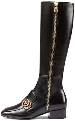 (W) Gucci Sepatu Boot Tinggi 'Black Zipper' 432062-BTMH0-1060 Buy (W) Gucci Sepatu Boot Tinggi 'Black Zipper' 432062-BTMH0-1060