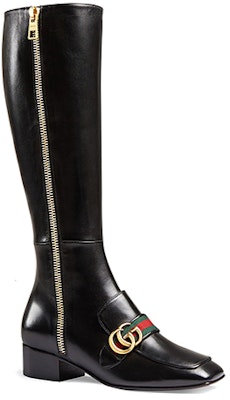 (W) Gucci Sepatu Boot Tinggi 'Black Zipper' 432062-BTMH0-1060 Order (W) Gucci Sepatu Boot Tinggi 'Black Zipper' 432062-BTMH0-1060