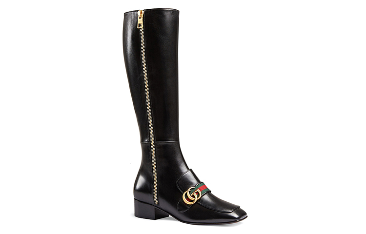 Order (W) Stivali Alti Gucci ''Black Zipper'' 432062-BTMH0-1060
