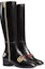 Lookbook (W) Gucci Sepatu Boot Tinggi 'Black Zipper' 432062-BTMH0-1060