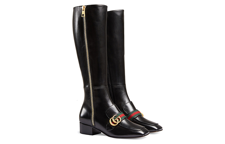 Lookbook (W) Stivali Alti Gucci ''Black Zipper'' 432062-BTMH0-1060