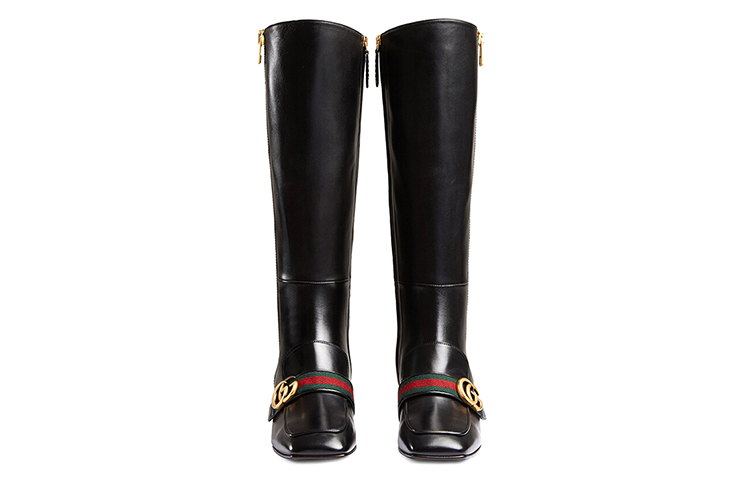 Shop (W) Stivali Alti Gucci ''Black Zipper'' 432062-BTMH0-1060
