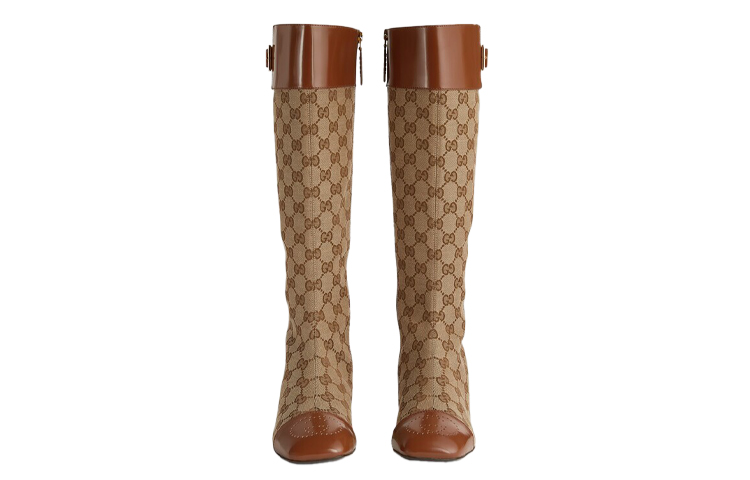 Lookbook (W) Gucci Sepatu High-Top 'Brown Fashion' 678278-HVKL0-9786