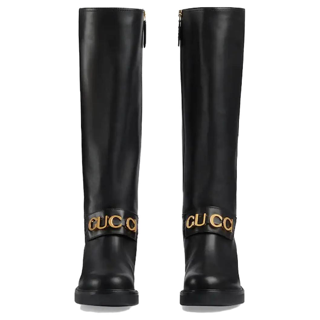 Shop (W) Gucci High-Top Stiefel ''Fashion Comfort Schwarz'' 752517-17K00-1000