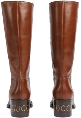 (Women) Gucci High-Top Boot 'Fashion Thick Heel Temperament Brown Black' 758290-AACGW-2103 Shop (Women) Gucci High-Top Boot 'Fashion Thick Heel Temperament Brown Black' 758290-AACGW-2103