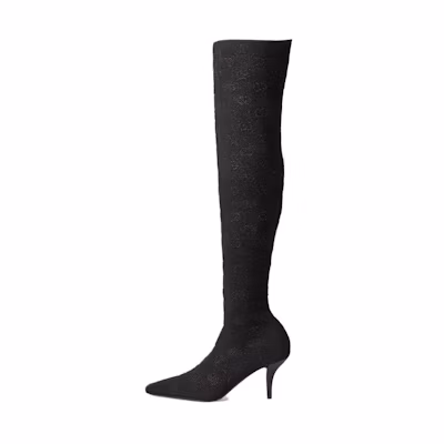 (W) Gucci High-Top Boot 'Fashion Trend Black'