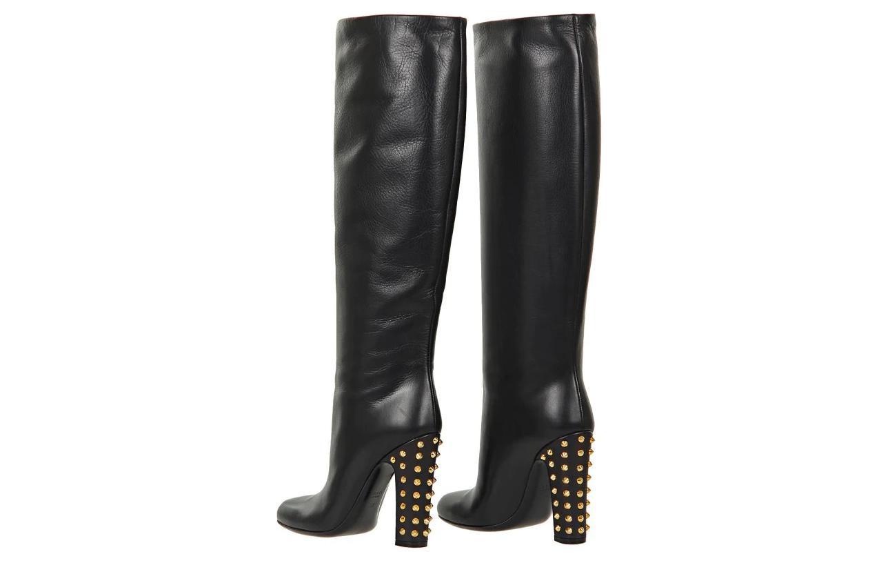 Shop (W) Bottes Montantes Gucci ''Noir 10cm'' 297199-BMU00-1000