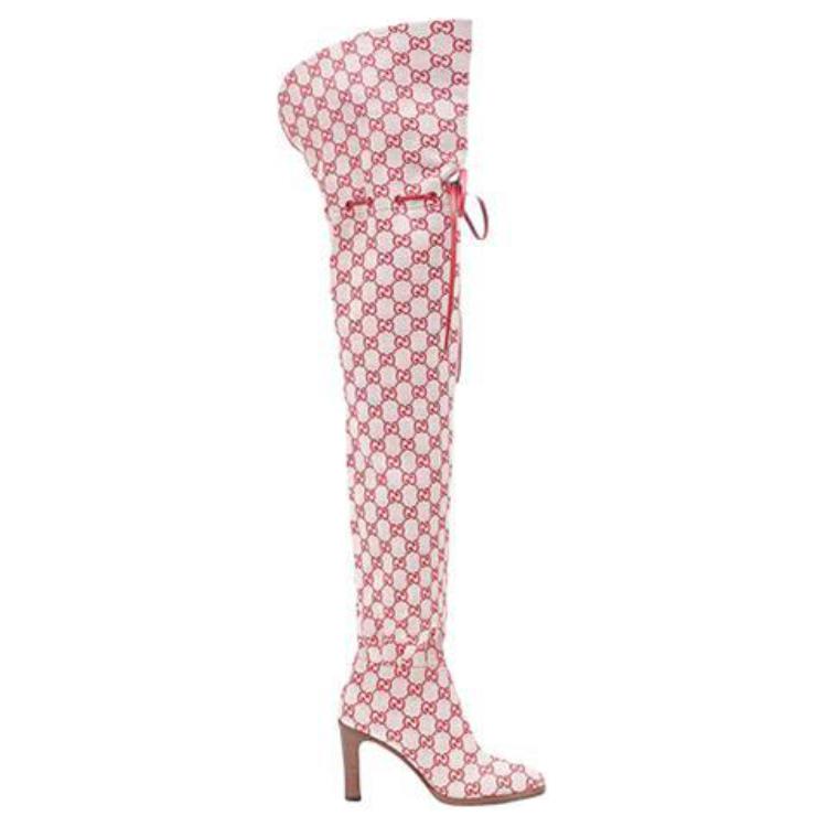 Order (W) グッチ ハイカットブーツ ピンク・ファッション (Gucci haikatuto buutsu pinku fasshon) 523513-9SF20-9375