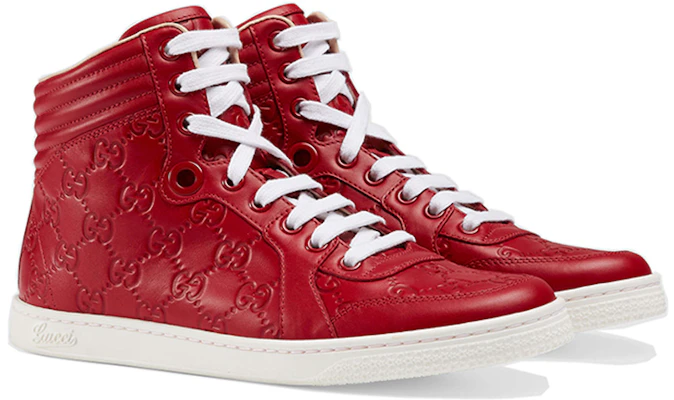 (Women) Gucci High-Top Sneaker 'Red Fashion' 409793-CWD20-6433 Lookbook (Women) Gucci High-Top Sneaker 'Red Fashion' 409793-CWD20-6433