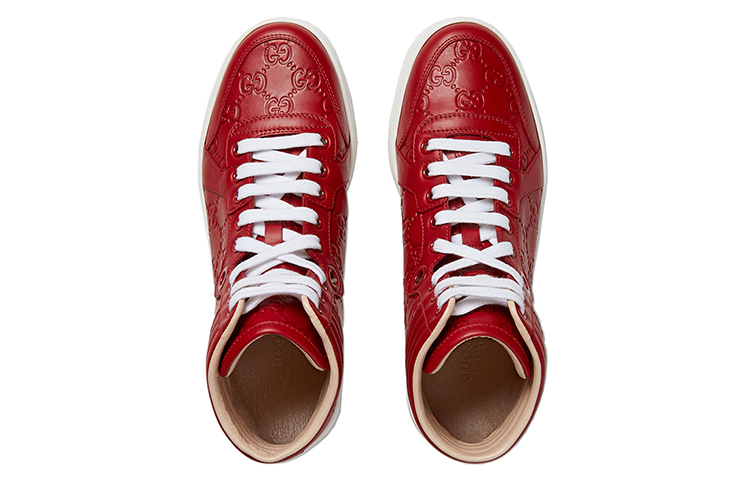 Shop (Women) Gucci High-Top Sneaker 'Red Fashion' 409793-CWD20-6433