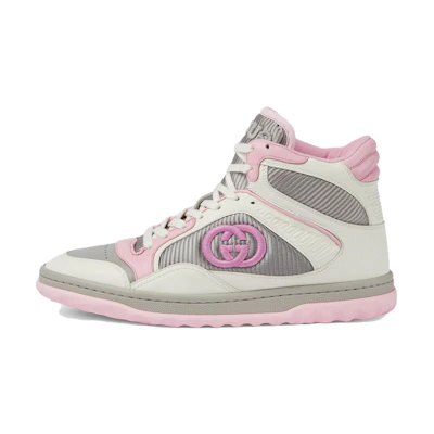 (W) Gucci High-Top Sneakers 'Pink Leather'
