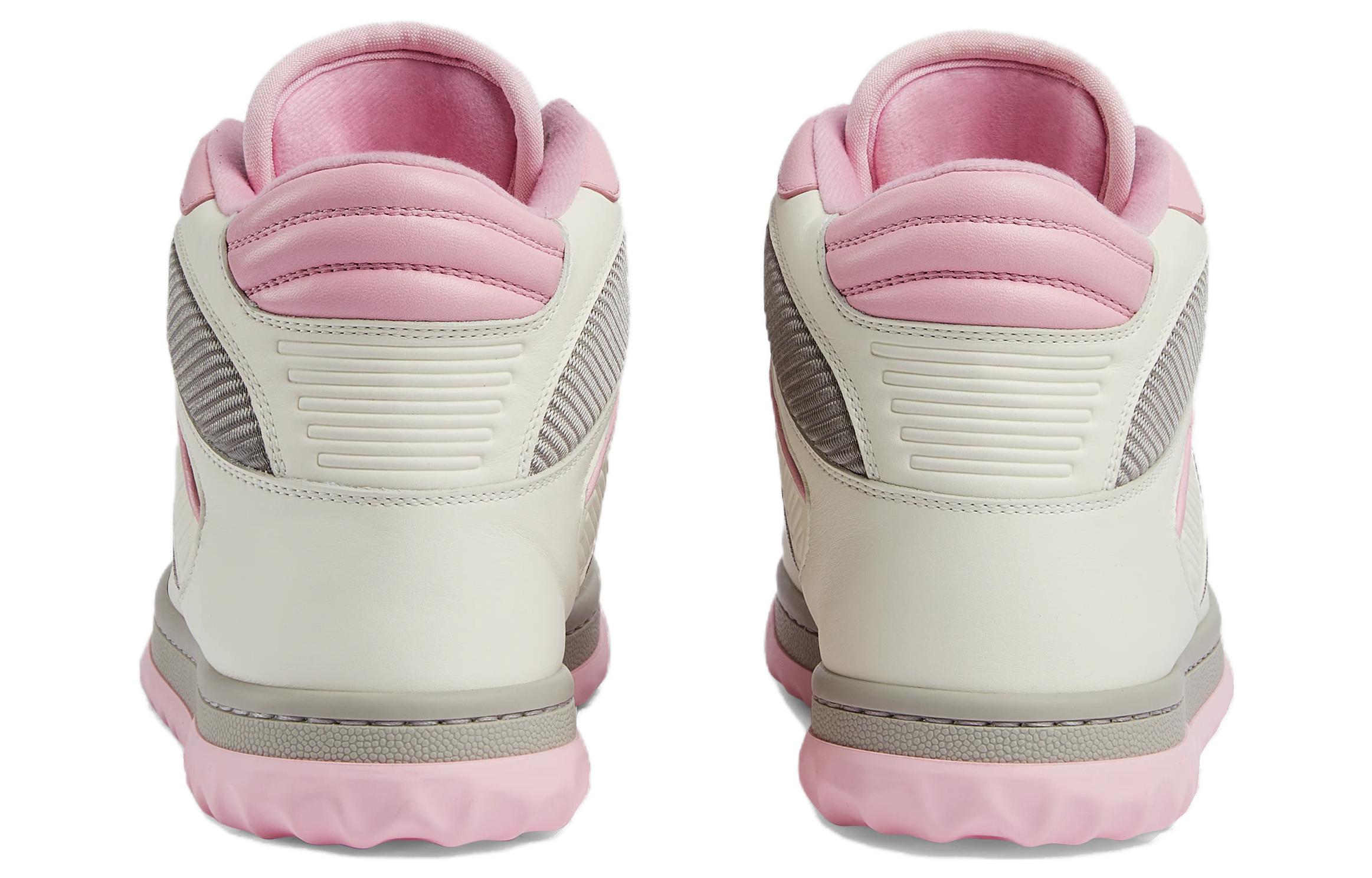 Purchase GUCCI古馳 皮革 圓頭繫帶 高筒 生活休閒鞋 女款 粉色