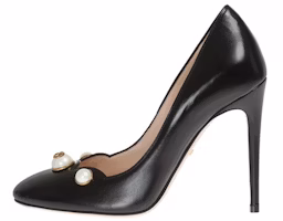 (Women) Gucci High Heel 'Black Glass Pearl' 435418-C9D00-1000 (Women) Gucci High Heel 'Black Glass Pearl' 435418-C9D00-1000
