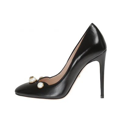 (W) Gucci High Heel 'Black Glass Pearl'