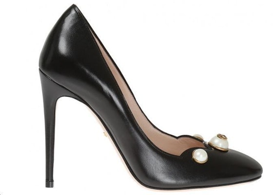 (W) 구찌 블랙 글래스 펄 하이힐 (Gucci Black Glass Pearl High Heels) 435418-C9D00-1000 Order (W) 구찌 블랙 글래스 펄 하이힐 (Gucci Black Glass Pearl High Heels) 435418-C9D00-1000