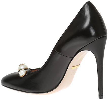 (W) Gucci Tacones Altos 'Negro Perla de Vidrio' 435418-C9D00-1000 Shop (W) Gucci Tacones Altos 'Negro Perla de Vidrio' 435418-C9D00-1000