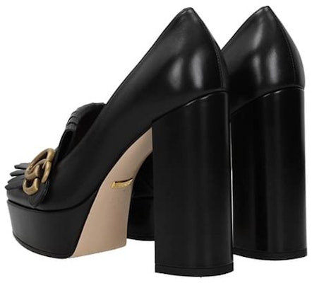 (Women) Gucci High Heel 'Black Leather' 573019-C9D00-1000 Shop (Women) Gucci High Heel 'Black Leather' 573019-C9D00-1000