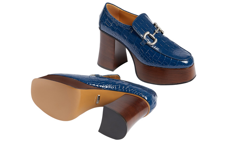 Purchase (W) グッチ ハイヒール "ブルー" (Gucci Haihiiru "Burū") 715138-UKQ30-4236
