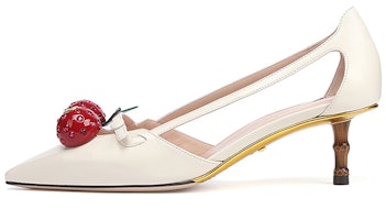 (Women) Gucci High Heel 'Cherry Embellishment' 452766-C9DN0-9072 (Women) Gucci High Heel 'Cherry Embellishment' 452766-C9DN0-9072
