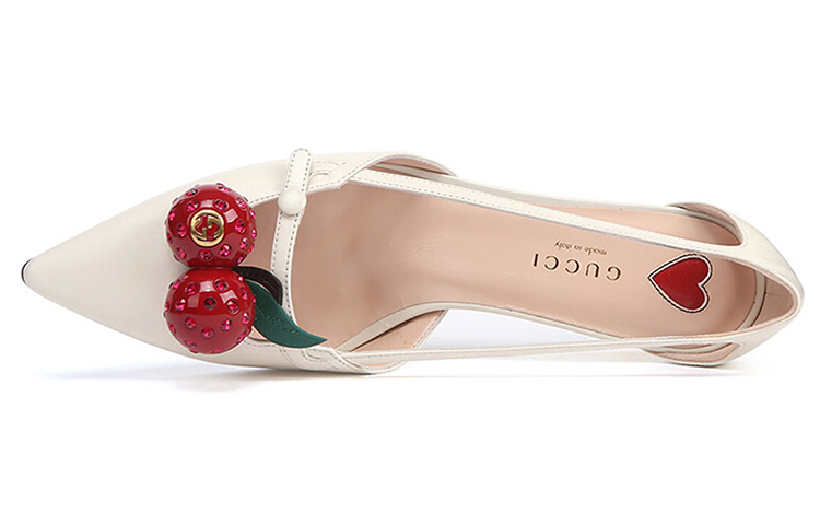 Lookbook (W) Gucci High Heel 'Cherry Embellishment' Tumit Tinggi Hiasan Ceri 452766-C9DN0-9072