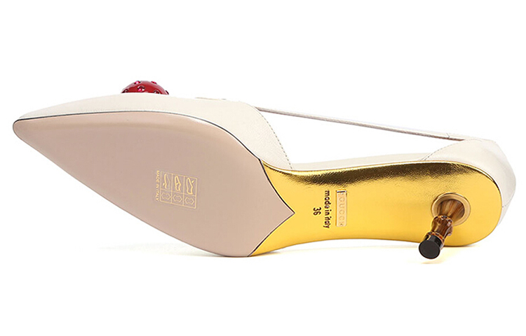 Shop (W) Gucci High Heel 'Cherry Embellishment' Tumit Tinggi Hiasan Ceri 452766-C9DN0-9072