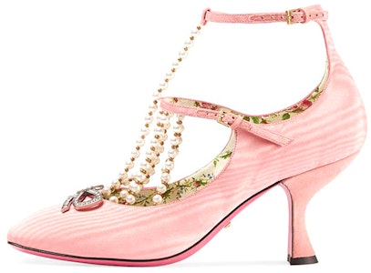 (W) Gucci Tumit Tinggi 'Fesyen Mutiara Merah Jambu' 488325-9FK20-6678 Buy (W) Gucci Tumit Tinggi 'Fesyen Mutiara Merah Jambu' 488325-9FK20-6678