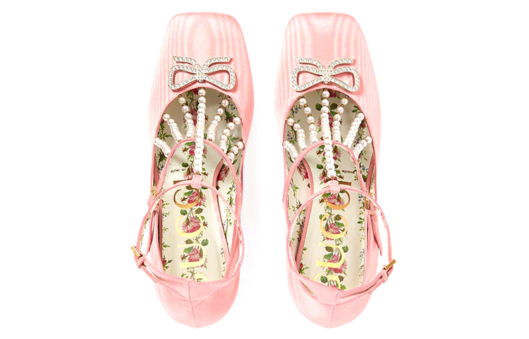 Lookbook (W) 古驰高跟鞋 '时尚粉珍珠' 488325-9FK20-6678
