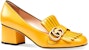 (W) Gucci Tumit Tinggi 'Kulit Kuning Fesyen' 408208-C9D00-7223