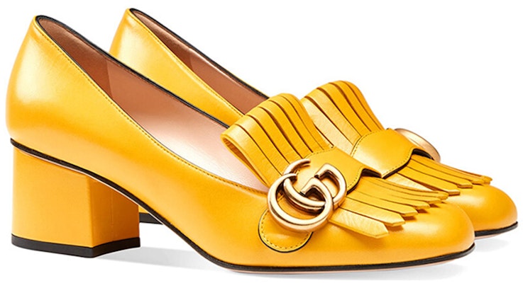 (W) 구찌 하이힐 '패션 옐로우 레더' (Gucci High Heel '패션 옐로우') 408208-C9D00-7223 Lookbook (W) 구찌 하이힐 '패션 옐로우 레더' (Gucci High Heel '패션 옐로우') 408208-C9D00-7223