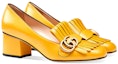 Lookbook (W) Gucci Tumit Tinggi 'Kulit Kuning Fesyen' 408208-C9D00-7223