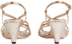Shop (W) Gucci Tumit Tinggi 'Cetakan Ular Emas Cerah' 648696-18L00-8051