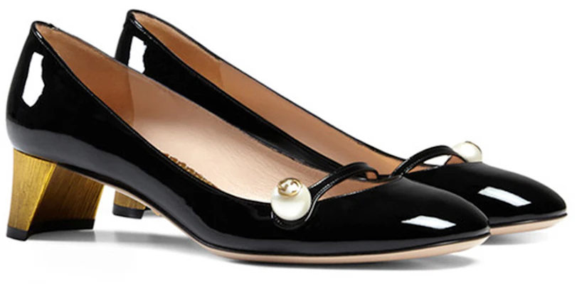 (W) Gucci Sepatu Tumit Tinggi 'Pearl Black' 408253-BNC00-1000 Order (W) Gucci Sepatu Tumit Tinggi 'Pearl Black' 408253-BNC00-1000