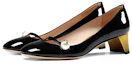 Lookbook (W) Gucci Sepatu Tumit Tinggi 'Pearl Black' 408253-BNC00-1000