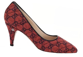 GUCCI古驰 织物 時尚套腳 細跟 高跟鞋 女款 紅藍 Order GUCCI古驰 织物 時尚套腳 細跟 高跟鞋 女款 紅藍