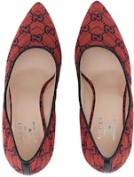 GUCCI古驰 织物 時尚套腳 細跟 高跟鞋 女款 紅藍 Shop GUCCI古驰 织物 時尚套腳 細跟 高跟鞋 女款 紅藍