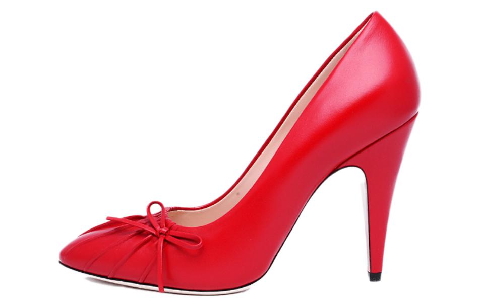 (Women) Gucci High Heel 'Red Bow' 551761-BKO00-6433