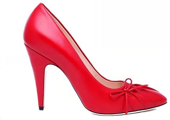 (Women) Gucci High Heel 'Red Bow' 551761-BKO00-6433 Order (Women) Gucci High Heel 'Red Bow' 551761-BKO00-6433
