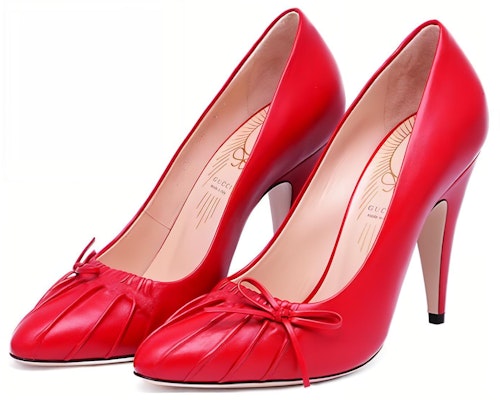 (Women) Gucci High Heel 'Red Bow' 551761-BKO00-6433 Lookbook (Women) Gucci High Heel 'Red Bow' 551761-BKO00-6433