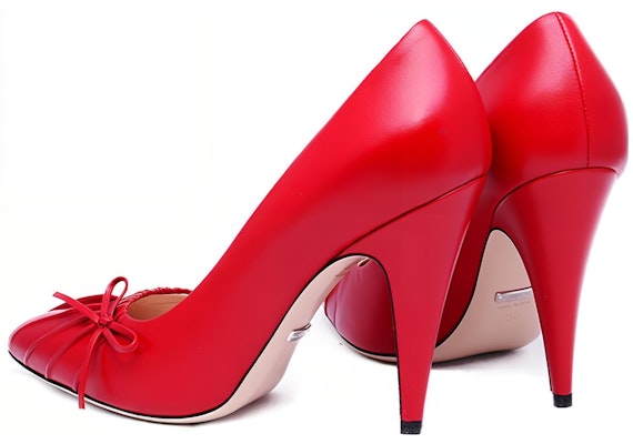(Women) Gucci High Heel 'Red Bow' 551761-BKO00-6433 Shop (Women) Gucci High Heel 'Red Bow' 551761-BKO00-6433