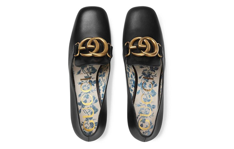 Lookbook (W) 구찌 로즈버드 프린트 하이힐 (Gucci Rosebud Print High Heel) 525333-C9D00-1000