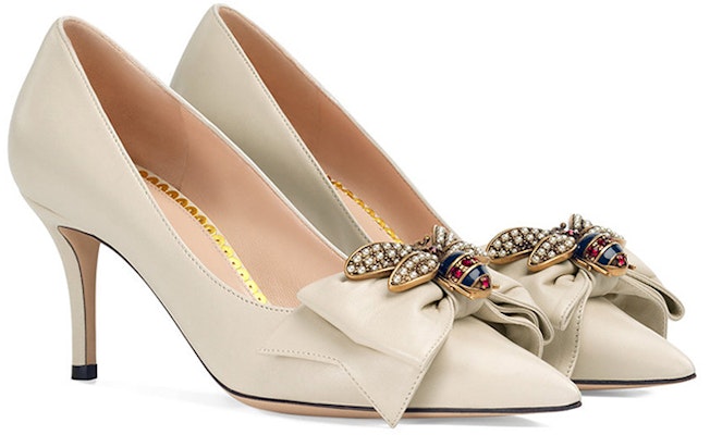 (Women) Gucci High Heel 'White Bow' 496641-BKO00-9526 Order (Women) Gucci High Heel 'White Bow' 496641-BKO00-9526
